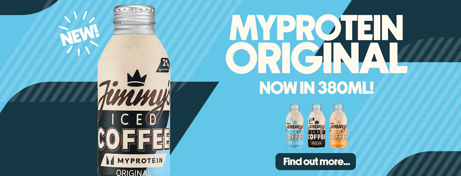 Now Available: New Big 380ml Jimmy's x Myprotein Iced Coffee