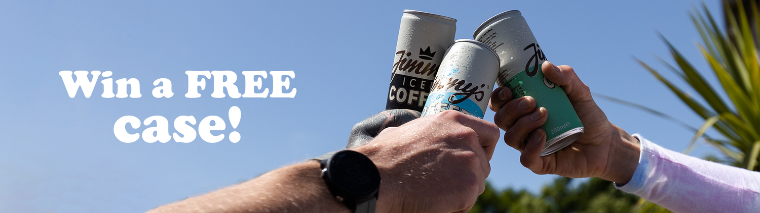 Win a free case of Jimmy's Iced Coffee in our summer giveaway competition