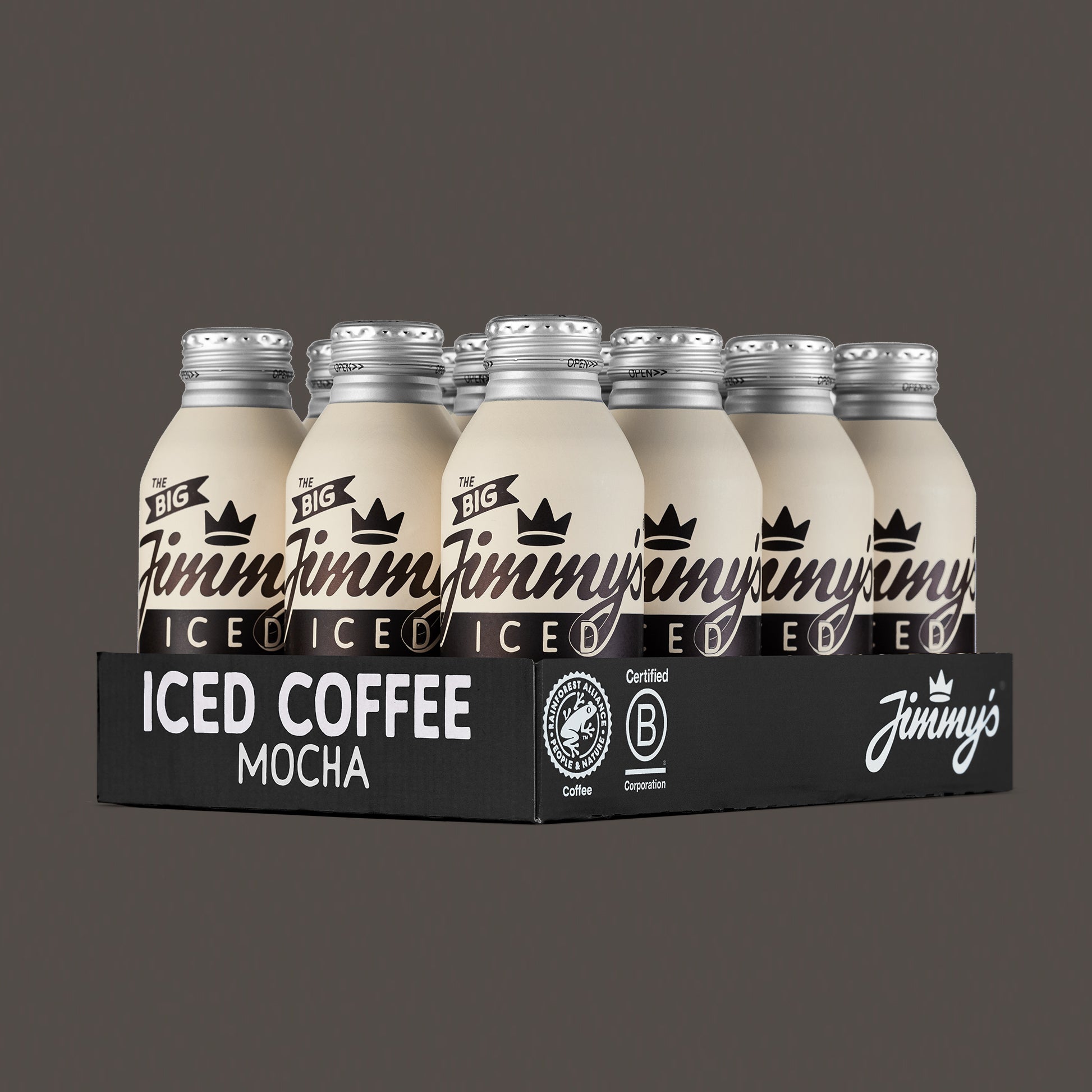 Case of 12 Jimmy's Iced Coffee MochaBottleCan 380ml