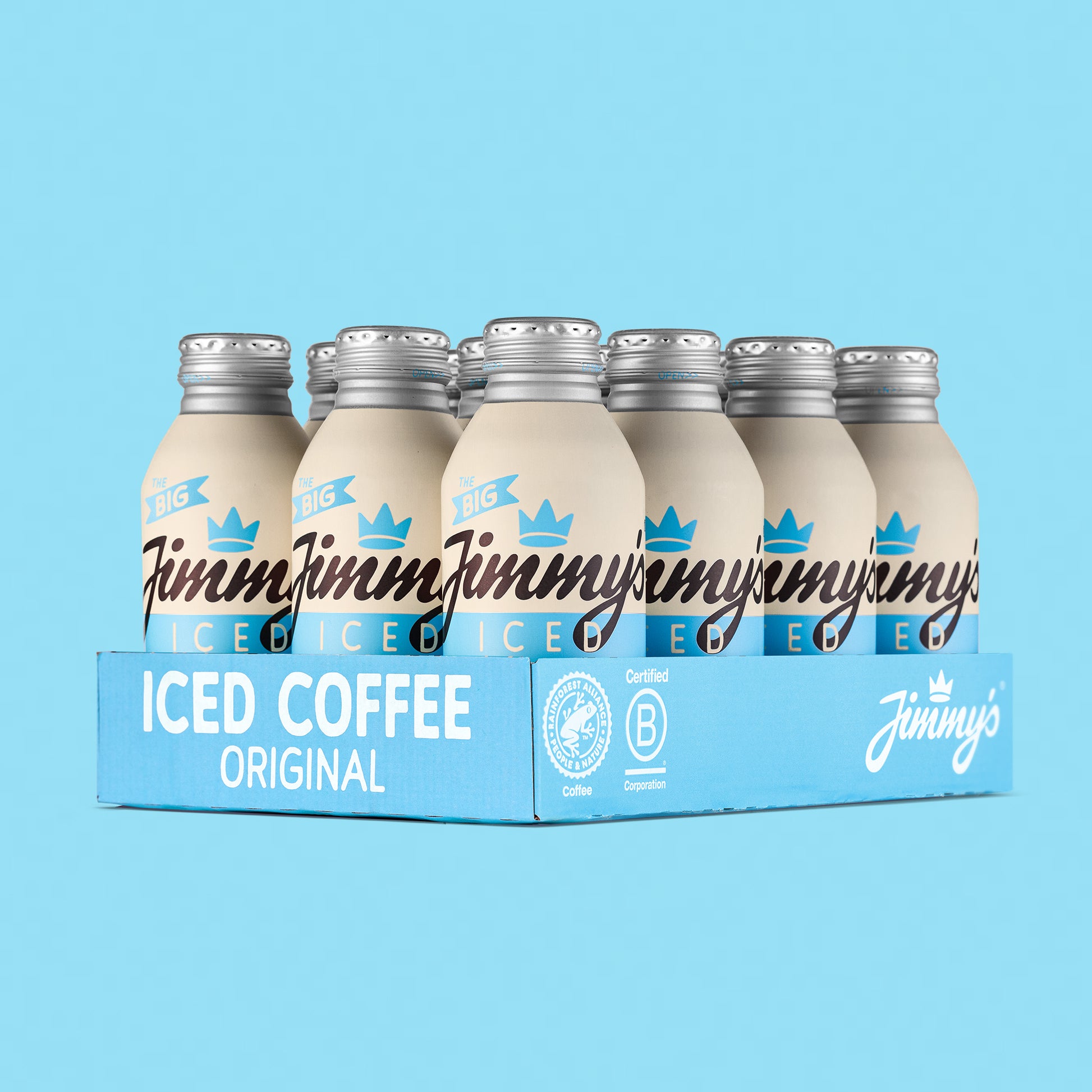 Case of 12 Jimmy's Iced Coffee Original BottleCan 380ml