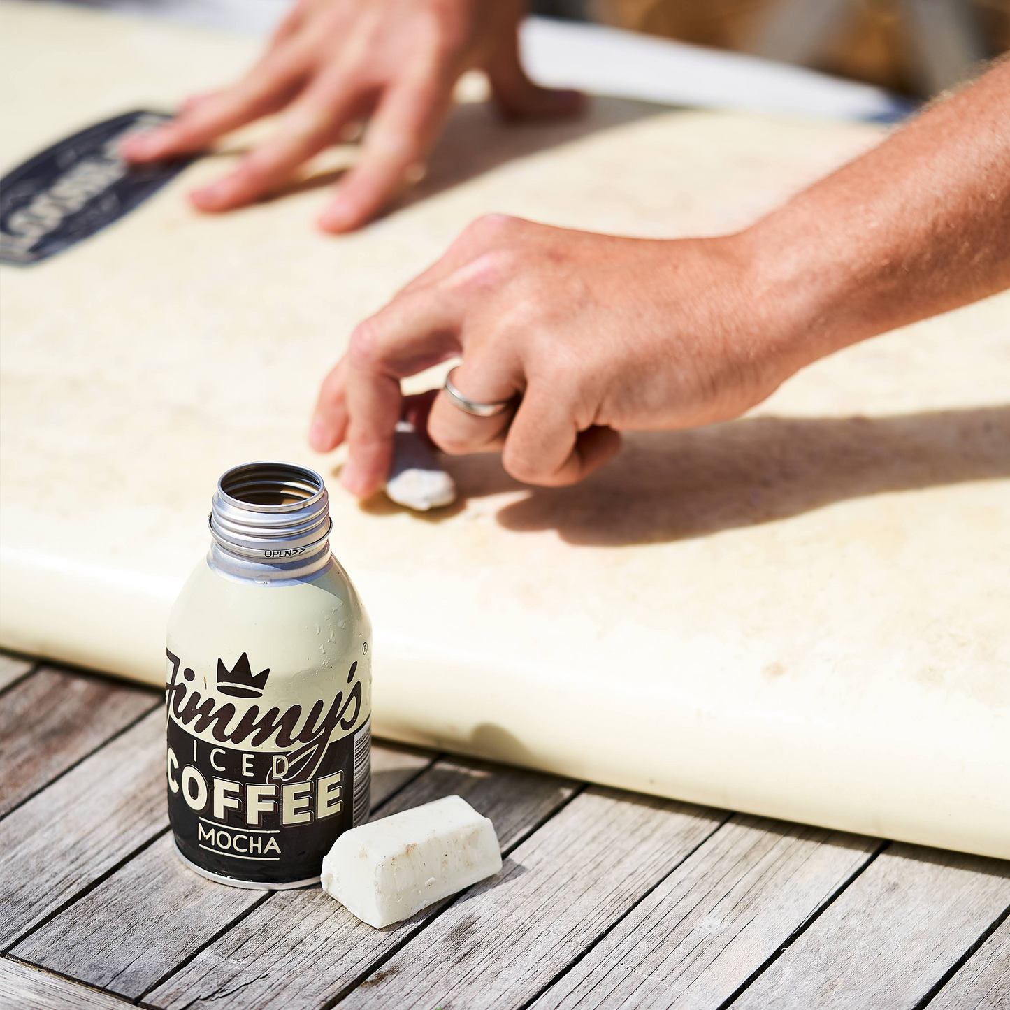 Jimmy's Iced Coffee Mocha Surfboard Shot