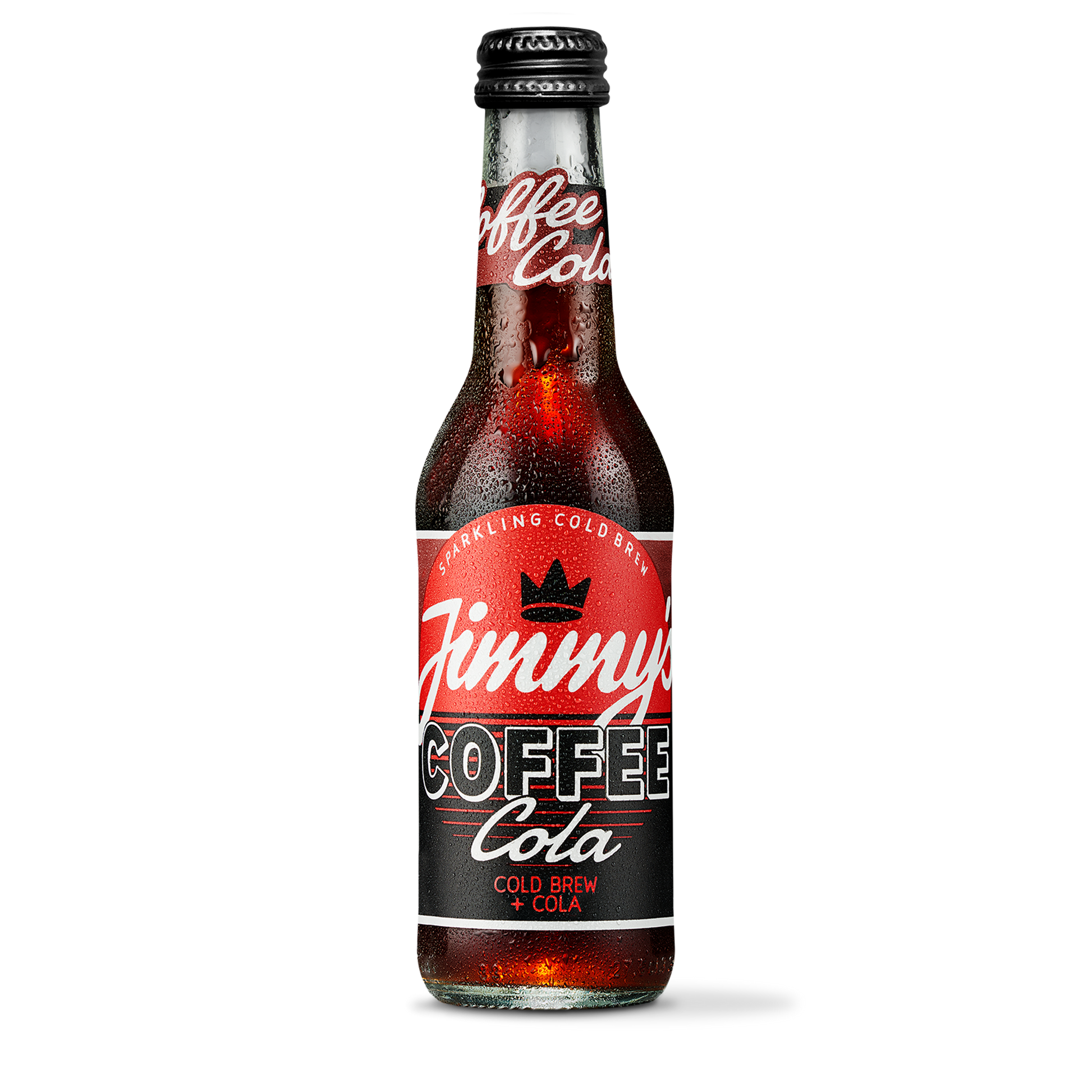 Jimmy's Iced Coffee Cola Sparkling Soda 275ml Glass Bottle
