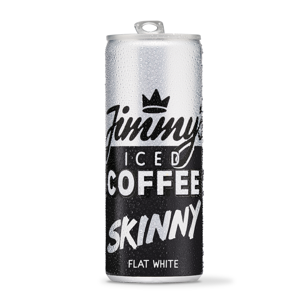Jimmy's Iced Coffee Skinny Flat White 250ml SlimCan